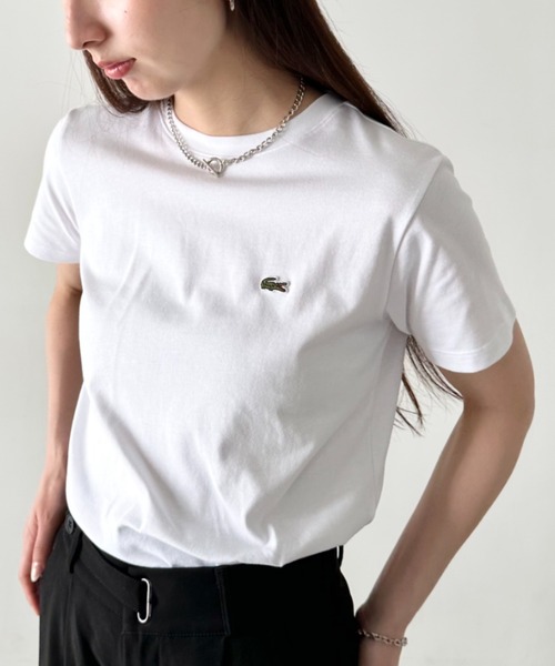 新品未使用 ワニロゴTシャツ白Lサイズ LACOSTE×ONE PIECE② JUNIOR ベーシックワニロゴパッチTシャツ TJ0839 - ラコステ（LACOSTE Tシャツ・アパレル