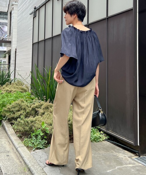 「NOLLEY'S」 イージーパンツ 38 キナリ レディースの画像