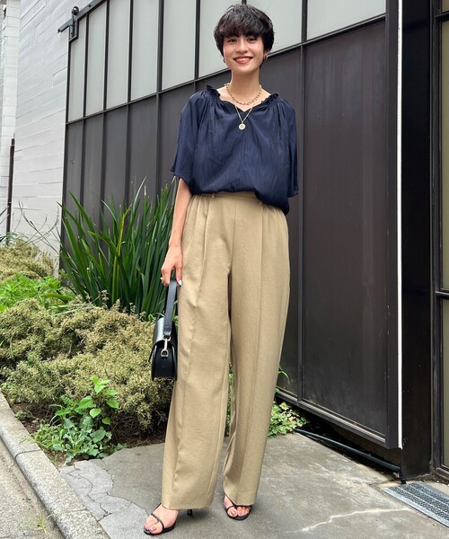 「NOLLEY'S」 イージーパンツ 38 キナリ レディースの画像