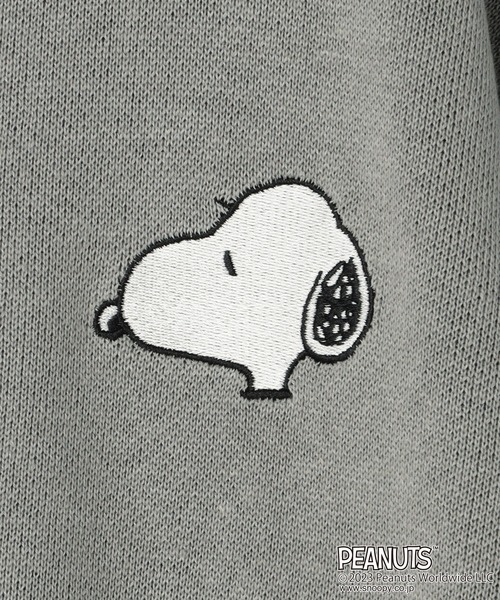 「PEANUTS」 長袖ニット 3L グレー レディース_画像2