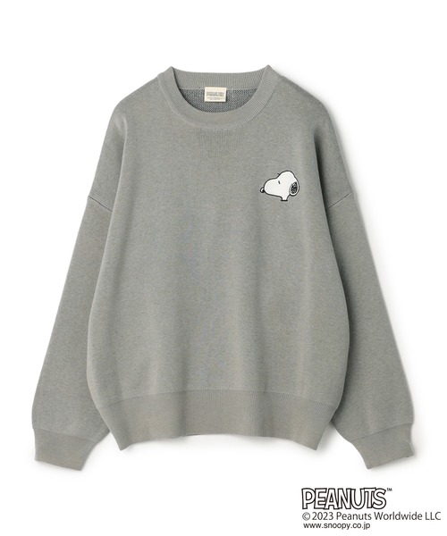「PEANUTS」 長袖ニット 3L グレー レディース_画像9