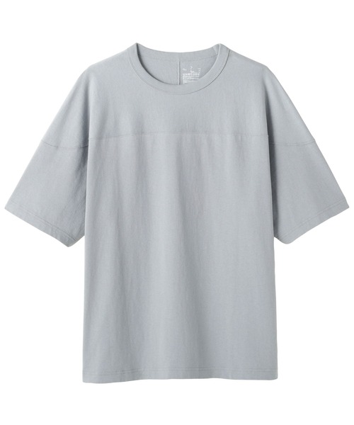 無印良品（MUJI） tシャツ 紳士 洗いざらし太番手フットボール五分袖T