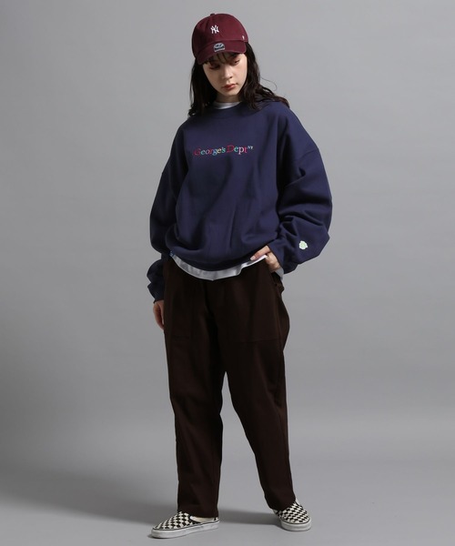 「GEORGE'S」 スウェットカットソー MEDIUM ホワイト メンズ_画像9