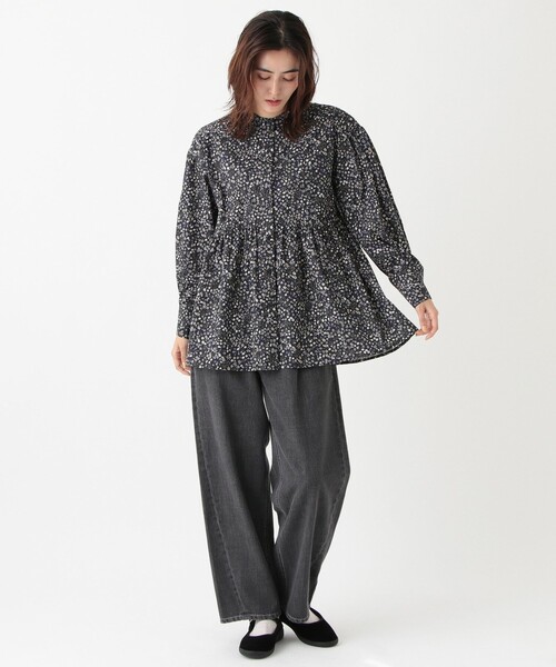 「Afternoon Tea」 長袖ブラウス MEDIUM ブラック レディース_画像7