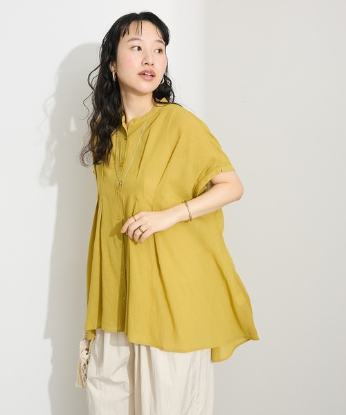 「CRAFT STANDARD BOUTIQUE」 半袖チュニック FREE ホワイト レディース_画像3