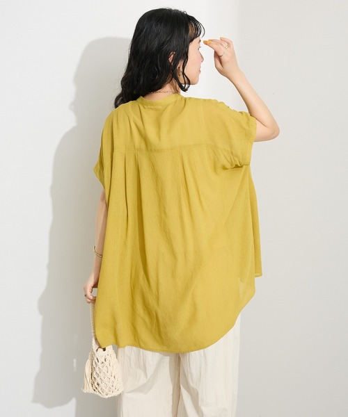 「CRAFT STANDARD BOUTIQUE」 半袖チュニック FREE ホワイト レディース_画像5