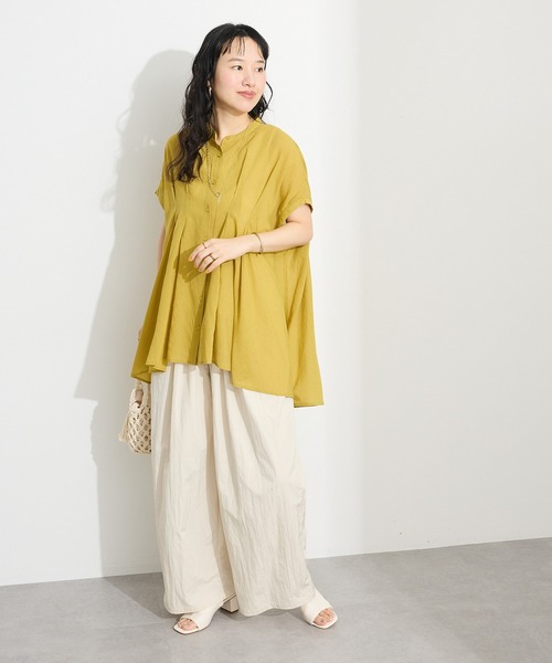 「CRAFT STANDARD BOUTIQUE」 半袖チュニック FREE ホワイト レディース_画像7