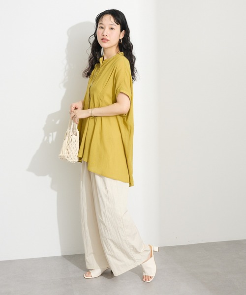 「CRAFT STANDARD BOUTIQUE」 半袖チュニック FREE ホワイト レディース_画像8