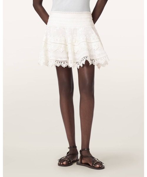 スカート LILLITH EMBROIDERED MINI SKIRT | LILLITH エンベリッシュド ミニ スカートの画像