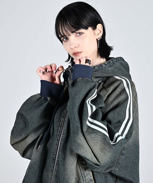 「ADRER」 ジップアップパーカー X-SMALL ホワイト メンズ_画像7