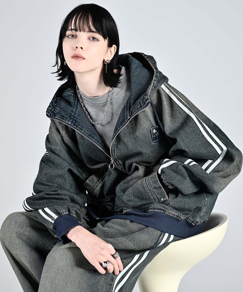 「ADRER」 ジップアップパーカー X-SMALL ホワイト メンズ_画像8