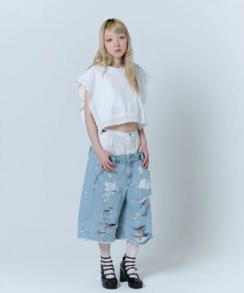 neith.（ネイス） tシャツ neith./ネイス/Handkerchief 2D Top