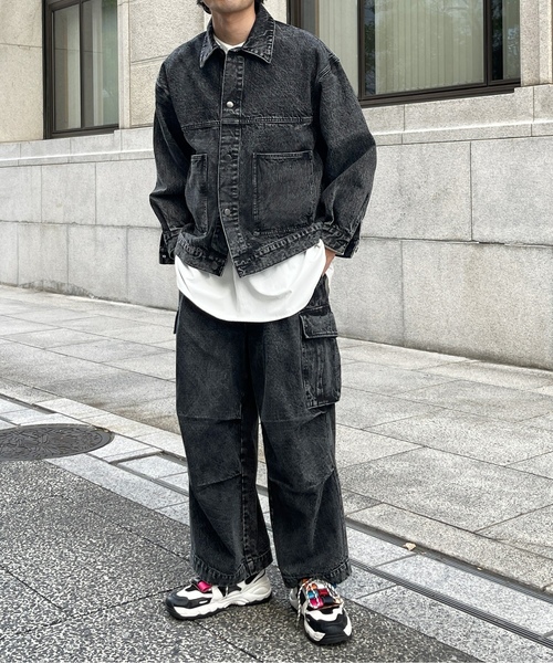 CPCM（シーピーシーエム） デニムジャケット LARGE ネイビー