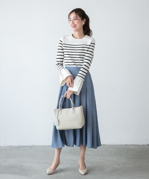「M.deux」 ロングスカート MEDIUM ブラック レディース_画像3