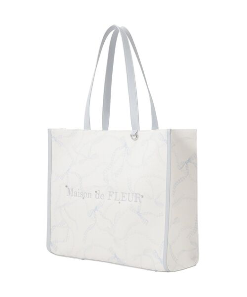 メゾンドフルール　トートバッグ Maison de FLEUR（メゾンドフルール） トートバッグ 大きめ リボン