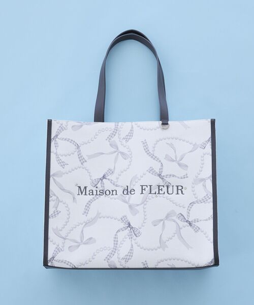 Maison de FLEUR（メゾンドフルール） トートバッグ 大きめ リボン