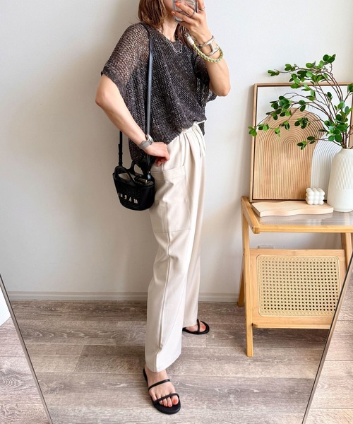 「NOAHL」 カーゴパンツ S カーキ レディース_画像9