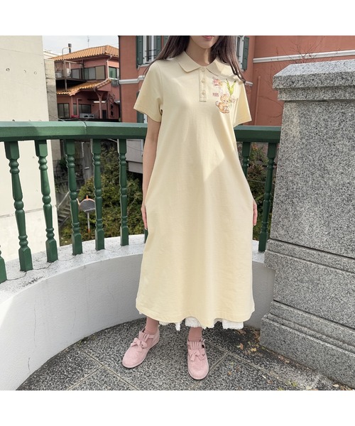 PINK HOUSE（ピンクハウス） 半袖ワンピース フリー ピンク レディース