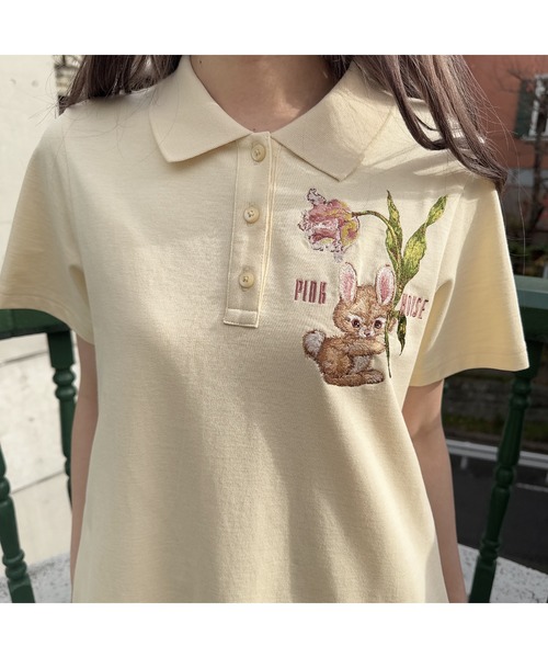 PINK HOUSE（ピンクハウス） 半袖ワンピース フリー ピンク レディース
