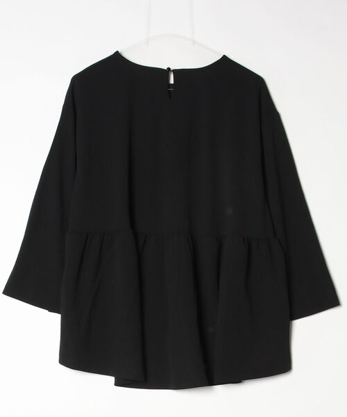 「RIRIYANO」 7分袖カットソー X-LARGE ブラック レディース_画像2