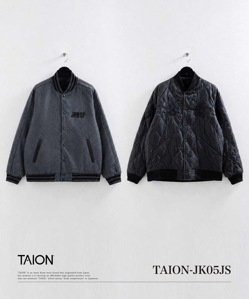 TAION スカジャン ブラック TAION（タイオン） スカジャン 「」「ユニセックス」ジャパン