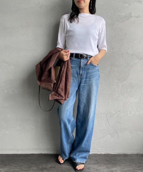 「RED CARD TOKYO」 デニムパンツ 25 ライトインディゴブルー レディース_画像3