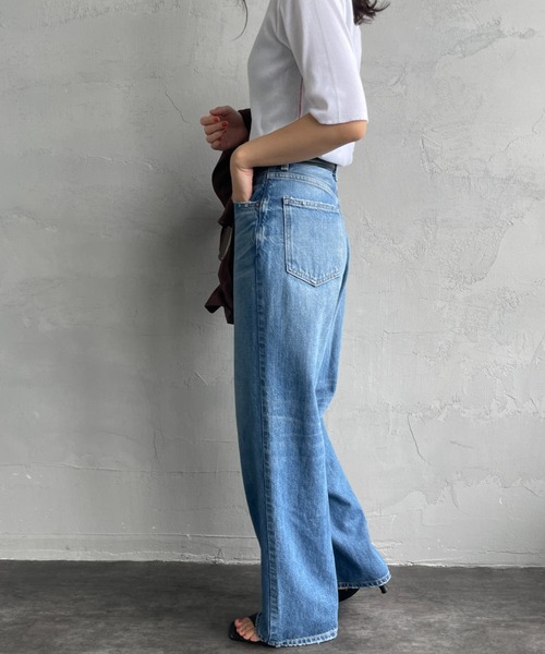 「RED CARD TOKYO」 デニムパンツ 25 ライトインディゴブルー レディース_画像6