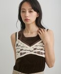 キャミソール アソートパイピングブラビスチェの詳細画像2