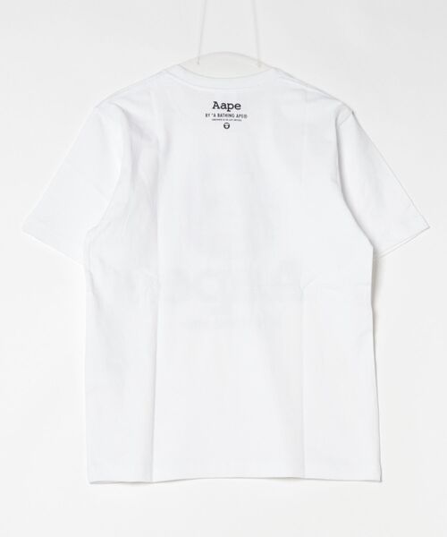 「AAPE BY A BATHING APE」 半袖Tシャツ SMALL ホワイト メンズ_画像3
