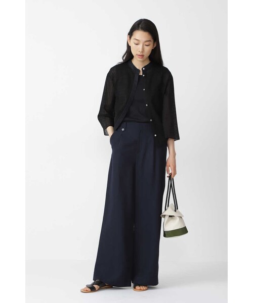 「human woman」 パンツ MEDIUM カーキ レディース_画像5