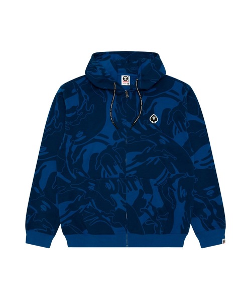 完売　A BATHING APE フルジップパーカー　apee camoパーカー AAPE BY A BATHING APE（エーエイプバイアベイシングエイプ） パーカー