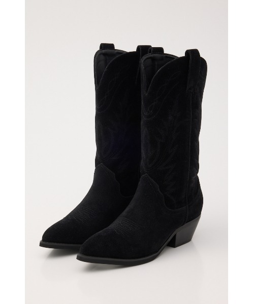 MOUSSY（マウジー） ブーツ 「26年AW新作」F/SUEDE ウエスタンブーツ