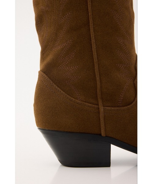 MOUSSY（マウジー） ブーツ 「26年AW新作」F/SUEDE ウエスタンブーツ