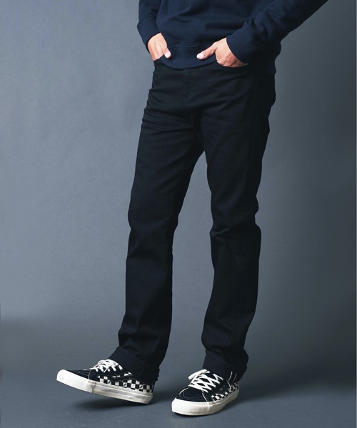 Magine ジーンズ WASHED STRETCH SELVEDGE STRAIGHT DENIM:ウォッシュ 