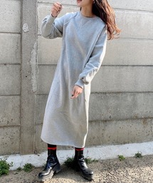 HEILIS ワンピース 「hideka select」サイドリブスウェット