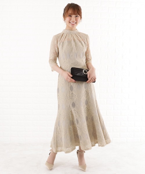 Lace Ladies（レースレディース） ドレス 幾何学柄レースマーメイド