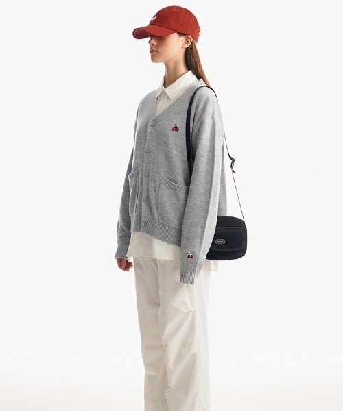 カーディガン KIRSH SMALL CHERRY V NECK CARDIGAN/キルシースモールチェリーVネックカーディガン レディース カーディガン KIRSH SMALL CHERRY V NECK CARDIGAN/キルシー