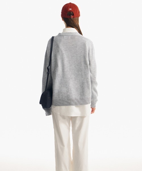 カーディガン KIRSH SMALL CHERRY V NECK CARDIGAN/キルシー