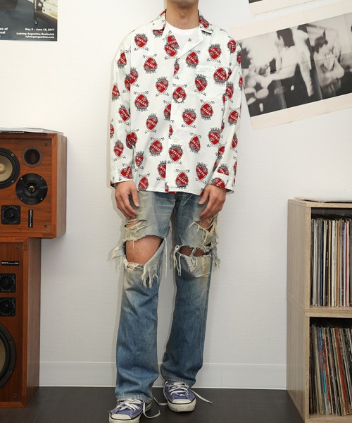 ヌーディージーンズ NUDIE JEANS フィンガー刺繍タイトウエスタン長袖