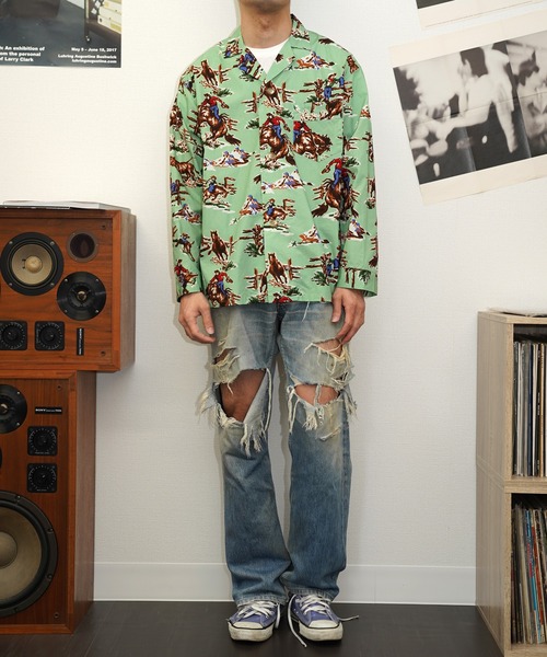 TOWNCRAFT シャツ 「TOWNCRAFT/タウンクラフト」PAJAMA PRINTED JACKET 
