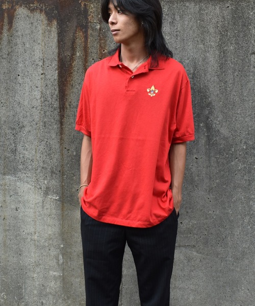 EVISU エヴィス ダークグリーン ポロシャツ M ヴィンテージ　古着　刺繍 EVISU エヴィス 刺繍ロゴ 半袖ポロシャツ 緑 メンズ レディース - メルカリ