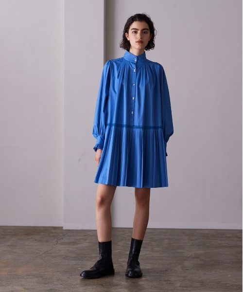 Marilyn Moon（マリリンムーン） ブラウス シャツ プリーツエンブロイ