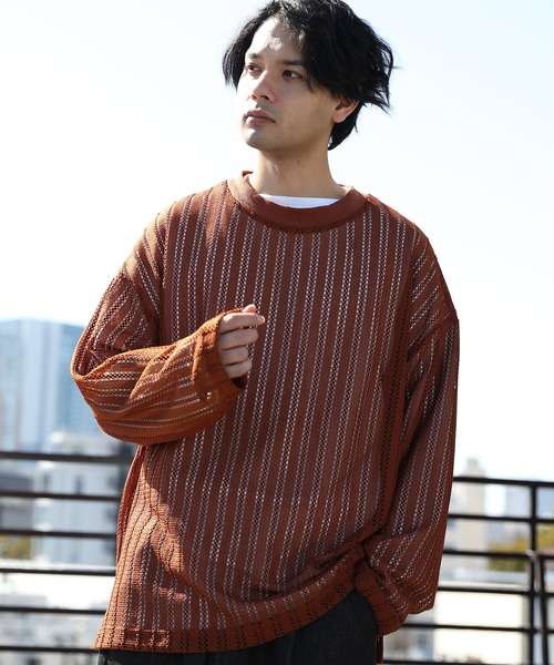 メッシュ　ロンT Lサイズ 8（eight） tシャツ メッシュロンT メンズ レディース
