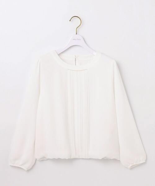 any SiS ブラウス シャツ 「洗える」フロントプリーツシフォン
