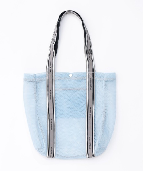 MAISON SPECIAL トートバッグ Logo Tape Mesh Bag/ロゴテープメッシュ 