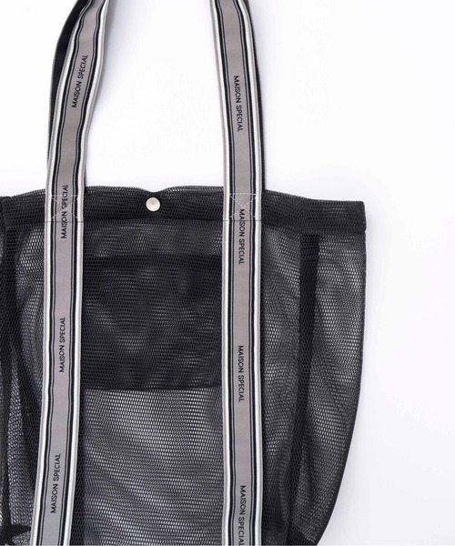 MAISON SPECIAL（メゾンスペシャル） トートバッグ Logo Tape Mesh Bag