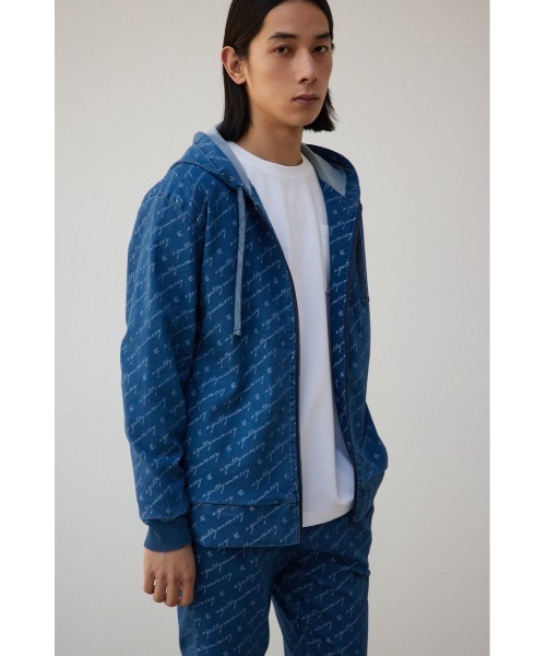 アズール AZZURE B系 ジップパーカー AZUL BY MOUSSY パーカー AZUL総ロゴジップパーカー メンズ