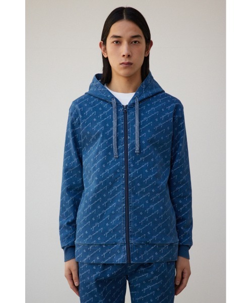 アズール AZZURE B系 ジップパーカー AZUL BY MOUSSY パーカー AZUL総ロゴジップパーカー メンズ