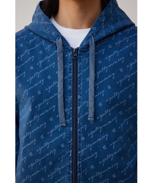AZUL BY MOUSSY パーカー AZUL総ロゴジップパーカー メンズ