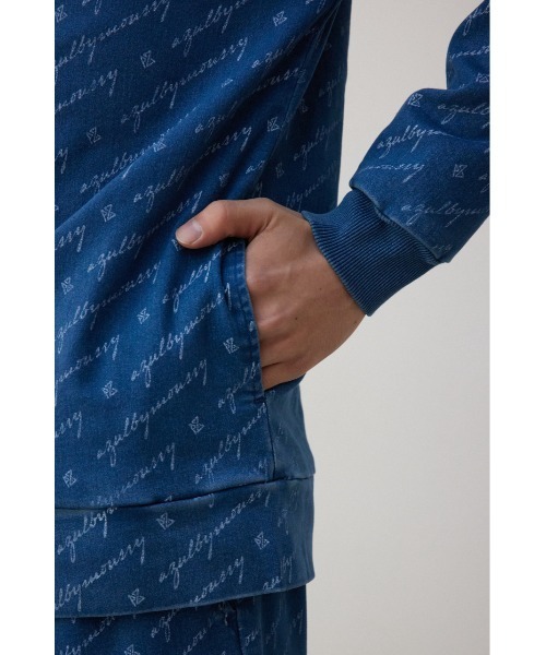 AZUL BY MOUSSY パーカー AZUL総ロゴジップパーカー メンズ